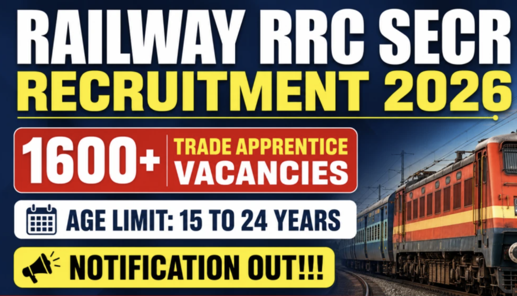South East Central Railway Recruitment 2026: Apply Now for 1,644 Apprenticeships